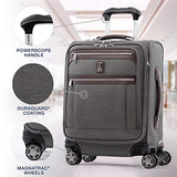 Travelpro Luggage Platinum Elite 20" Carry-on Intl Expandable Spinner w/USB Port, Vintage Grey