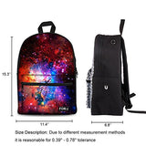 Freewander Galaxy Personalized School Backpack Primary School Canvas Book Bags
