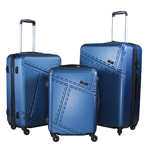 3 Pc Luggage Set Durable Lightweight Spinner Suitecase Lug3 1610 Teal