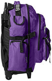 Everest Deluxe Wheeled Backpack, Dark Purple, One Size