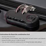 Flieks Graphic Print Luggage Set 3 Piece ABS + PC Spinner Travel Suitcase (Around the World)