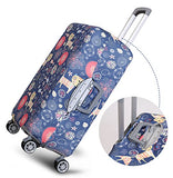 Tdc Elastic Luggage Cover Luggage Suitcase Cover Super Light-Weight Luggage Protector, Blue