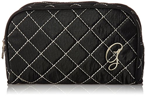 Kate Aspen Cosmetic Couture Quilted Monogrammed Make-Up Bag, Letter G