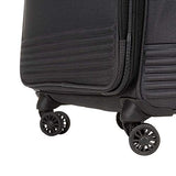 Cloe Checked Medium 24 inch Luggage with 360º-spinner wheels in Black Color