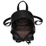 Girls Bowknot Cute Leather Backpack Mini Backpack Purse For Women