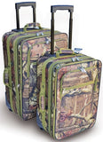 Explorer 2 pcs Mossy Oak Luggage Set Wheel Realtree Like Tactical Hunting Camo Heavy Duty Duffel