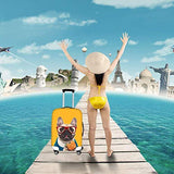 Travel Luggage Cover Suitcase Protector,Night,Vibrant Star in Abstract Ombre Style Sky Astronomy Themed Graphic Decorative,Light Blue Dark Blue White，for TravelM 23.6x31.8Inch