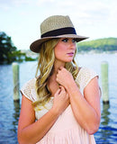 Wallaroo Womens Josie Sun Hat - Lightweight and Breathable Sun Hat - UPF 50+ (Mixed Black)