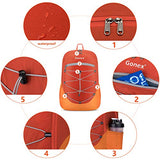 Gonex Ultralight Handy Travel Backpack, 25L Lightweight Packable Backpack Orange