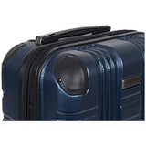 Kenneth Cole Reaction Scott's Corner 24" Lightweight Hardside Expandable 8-Wheel Spinner Checked Suitcase with TSA Lock, Navy