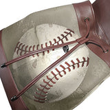 Vintage Baseball Women's Genuine Leather Backpack Bookbag School Shoulder Bag