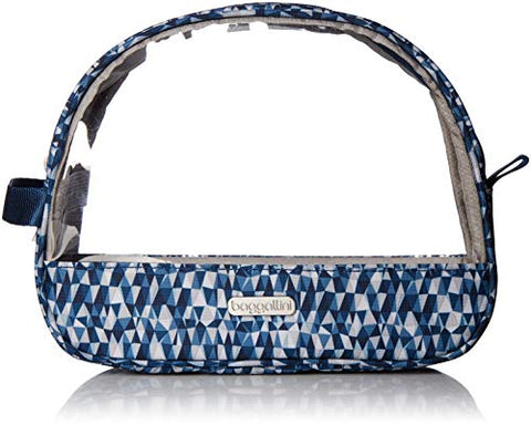 Baggallini Cosmetic Trio Set, Blue Triangle