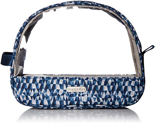 Baggallini Cosmetic Trio Set, Blue Triangle