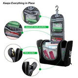 Bago Hanging Toiletry Bag For Men & Women - Toiletries Travel Organizer (Black)