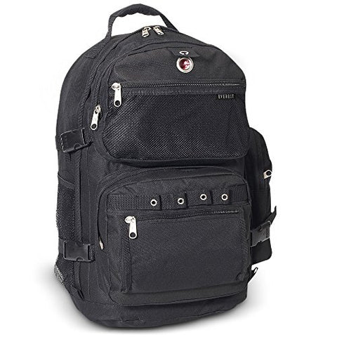Everest Luggage Oversize Deluxe Backpack, Black, X-Large