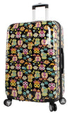 Lily Bloom Hardside 28" Large Design Pattern Spinner Luggage For Woman (28in, What A Hoot)