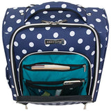 Heritage Travelware Albany Park 16" 600d Polka Dot Polyester 2-Wheel Underseater Carry-on