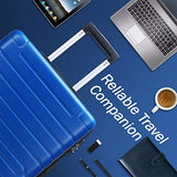 Flieks Luggage Sets 3 Piece Spinner Suitcase with TSA Lock Lightweight 20 24 28 inch (Elegant Blue)