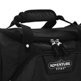 TPRC 21" "Adventure" Rolling Duffel Constructed with Honeycomb Designed RIP-STOP Material Includes Dual Side Pockets and Front Accessory Pocket, Black Color Option