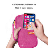 Travel Wallet RFID Blocking Document Organizer Bag, Family Passport Holder