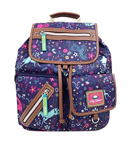 Lily Bloom Eco Friendly Unicorn Midnight Garden Riley Backpack