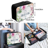 Travel Bags Watercolor Floral Kiss Of Spring Portable Foldable Trolley Handle Luggage Bag