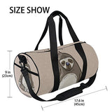 OuLian Women Gym Bag Funny Sloth Sitting Mens Camp Duffel Bags Duffle Luggage Travel Bag