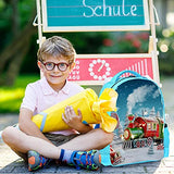 LORVIES Christmas Magical Train Backpack Kids School Book Bags for Elementary Primary Schooler for Boys