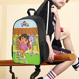 Do-ra The Exp-lor-er Children's backpack with side pockets school bag large for kids boy girl teens hiking camping picnic