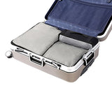 6 Set Packing Cubes,3 Various Sizes Travel Luggage Packing Organizers (Black net)