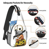 Sam Trick Or Treat Casual Messenger Bag Shoulder Bag Small Body Large Capacity Backpack Travel and Hiking Fashion Shoulder Bag