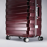 Samsonite Framelock Hardside Checked Luggage With Spinner Wheels, 25 Inch, Cordovan