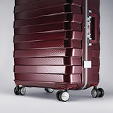 Samsonite Framelock Hardside Checked Luggage with Spinner Wheels, 28 Inch, Cordovan