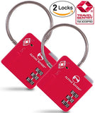 Ultraflex Tsa Approved Lock With Red Open Alert Indicator For Luggage & Gym Lockers