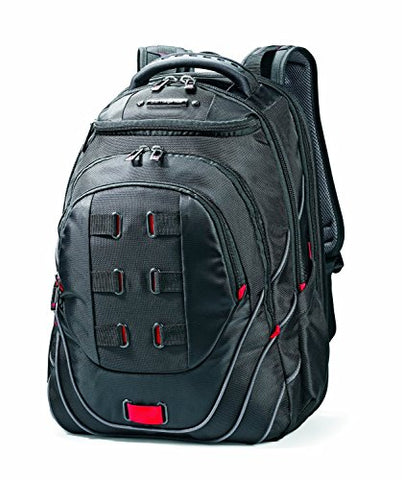 Samsonite Luggage Tectonic Backpack, Black/Red, 18 Inch