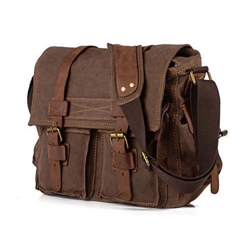 Men's Shoulder Bag, Berchirly Vintage Military Men Canvas Messenger Bag