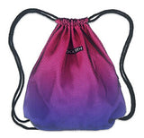 Sport Drawstring Backpack Travel Storage String Bag Gradient Mesh Cinch Bag