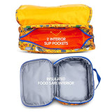 Bixbee Kids Backpack & Lunch Box Set, Water Resistant & Easy to Carry Kids Book Bag and Matching Lunchbox, Construction Truck Set of Two.