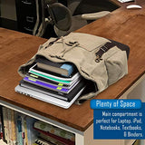 Jeep Rubicon Punisher US Flag Skull Rucksack With Leather Straps, Khaki & Bk