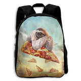 Kids Backpack Cat Surfing On Pizza Outdoor Girls School Bag Multipurpose Daypacks Backpacks