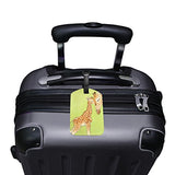 Leisisi Two Giraffes Travel Luggage Tags Suitcase Luggage Bag Tags, Travel Id Bag Tag Airlines