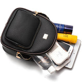 Gashen Women'S Mini Pu Leather Backpack Purse Casual Drawstring Daypack Convertible Shoulder Bag