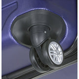 Dejuno Logan 3-Piece Hardside Spinner Combination Lock Luggage Set, Navy