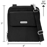 Baggallini Travel Passport Crossbody, Black