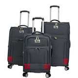 Chariot Naples 3-Piece Luggage Set Grey