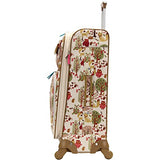Lily Bloom Midsize 24" Expandable Design Pattern Luggage With Spinner Wheels For Woman (24in, Forest)