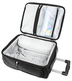 Ful Crosby Carry-on Luggage, Narrow Profile for Underseat Storage, Black"