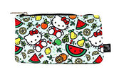 Loungefly Hello Sanrio Fruit Regular Canvas Backpack and Pouch Set (Green)