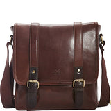 Mancini Leather Goods RFID Secure Tablet Bag (Brown)