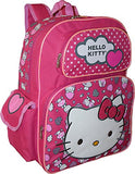 Hello Kitty Deluxe Embroidered 16" School Bag Backpack